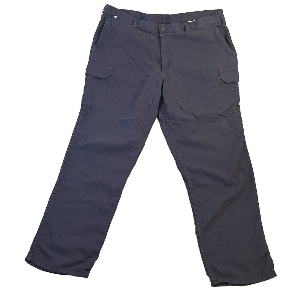 Carhartt FR Flame Resistant CAT 2 NFPA 2112 Men’s Navy Blue Canvas Work Pants 44